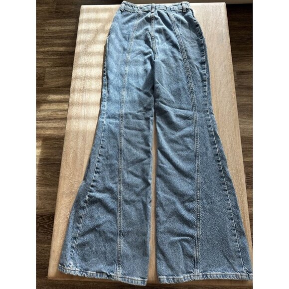 We The Free Florence Flare Jeans Medium Light Wash Size 27 - Picture 6 of 6